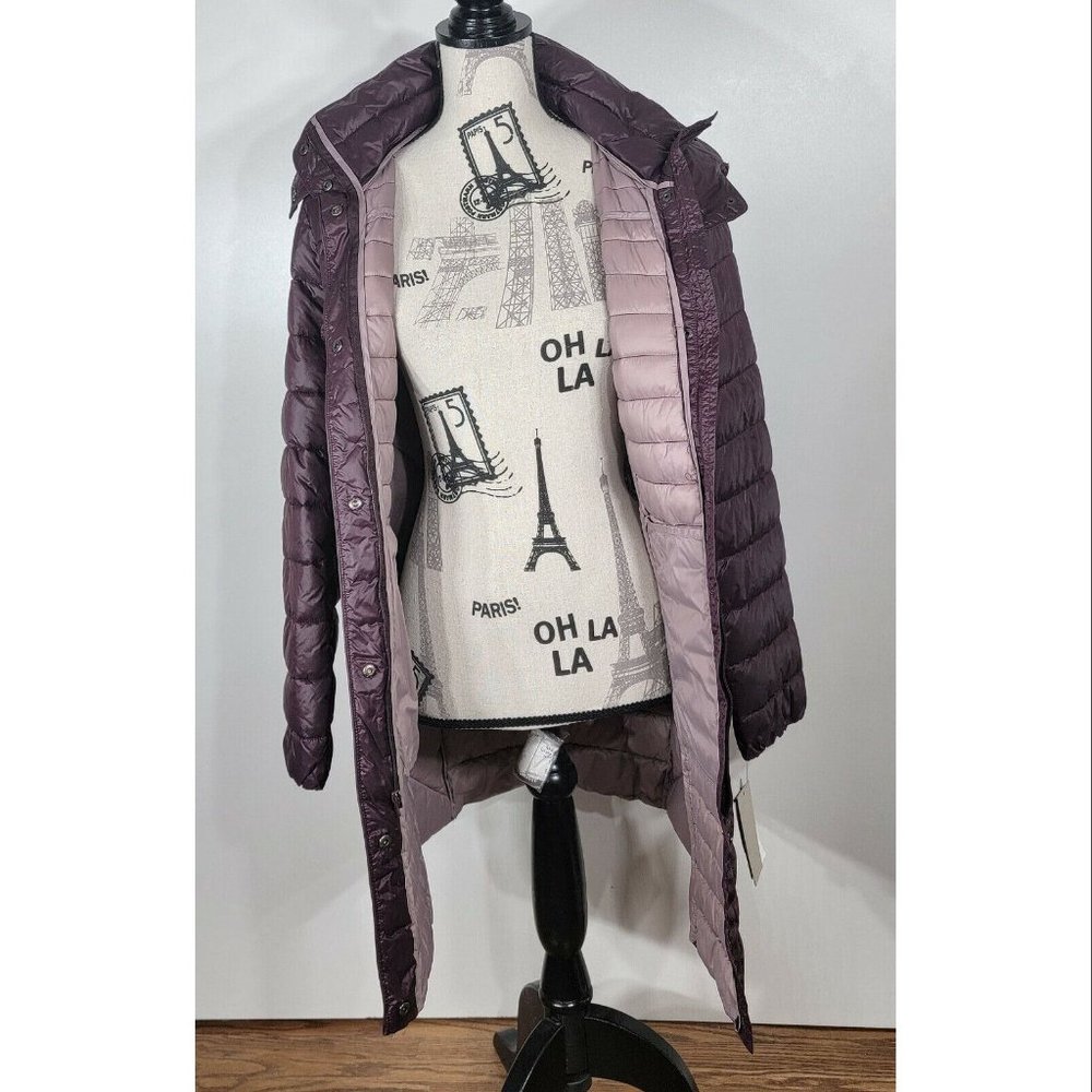 Kenneth Cole New York Zip Puffer Jacket, Purple Women's Size Small, NWT - Picture 6 of 12